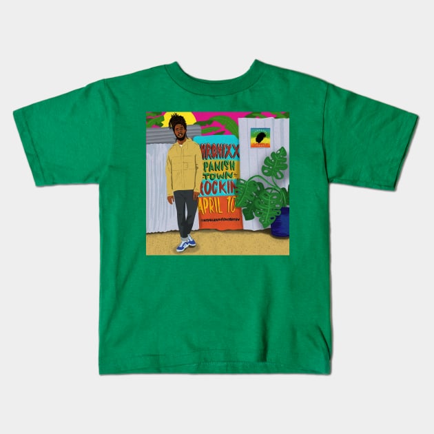Jamar Rolando McNaughton Kids T-Shirt by nicholashugginsdesign